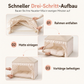 ⏳Zeitlich befristetes Sonderangebot⏰ Halbgeschlossenes Indoor-Zelthaus für Haustiere: Geeignet für Katzen und Hunde, Passend für Alle Jahreszeiten