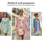 Elegantes 2-teiliges Set aus Chiffonkleid und Strickjacke für Damen